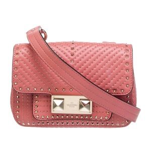 Valentino Pink Crossbody Bag with Quilted Design